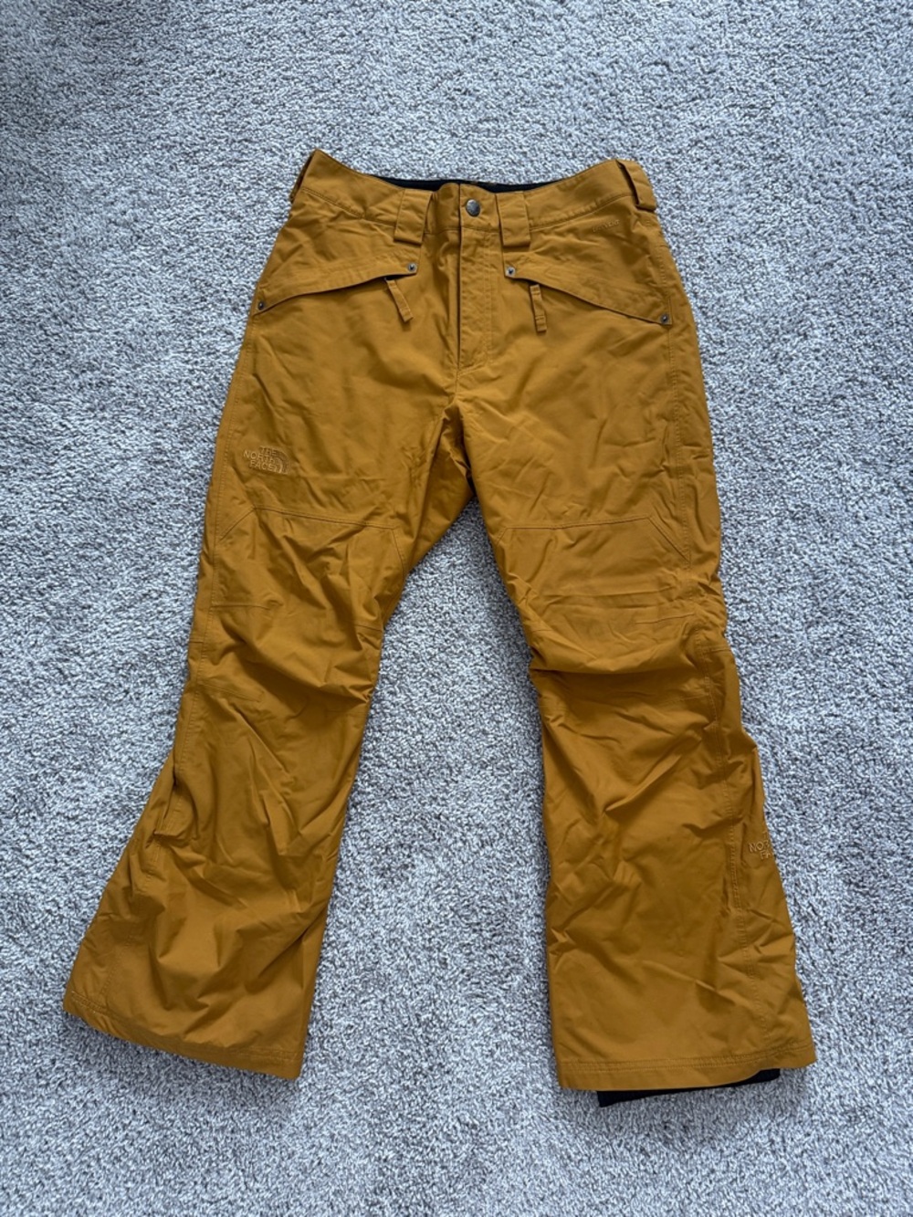 TNF The North Face Men's Mustard Yellow Ski Snowboard Snow Pants - Size S